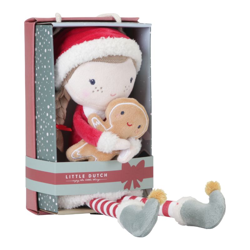 Little Dutch Cuddle Doll Christmas Rosa - 35cm